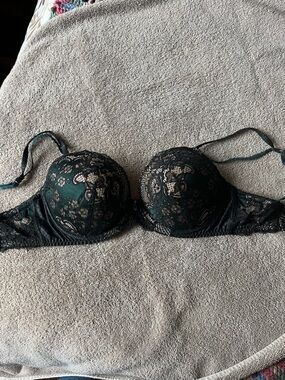 Pleasure State Push-Up Bra with Black Overlay